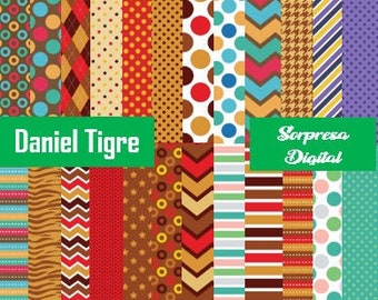 Daniel Tiger Digital Paper