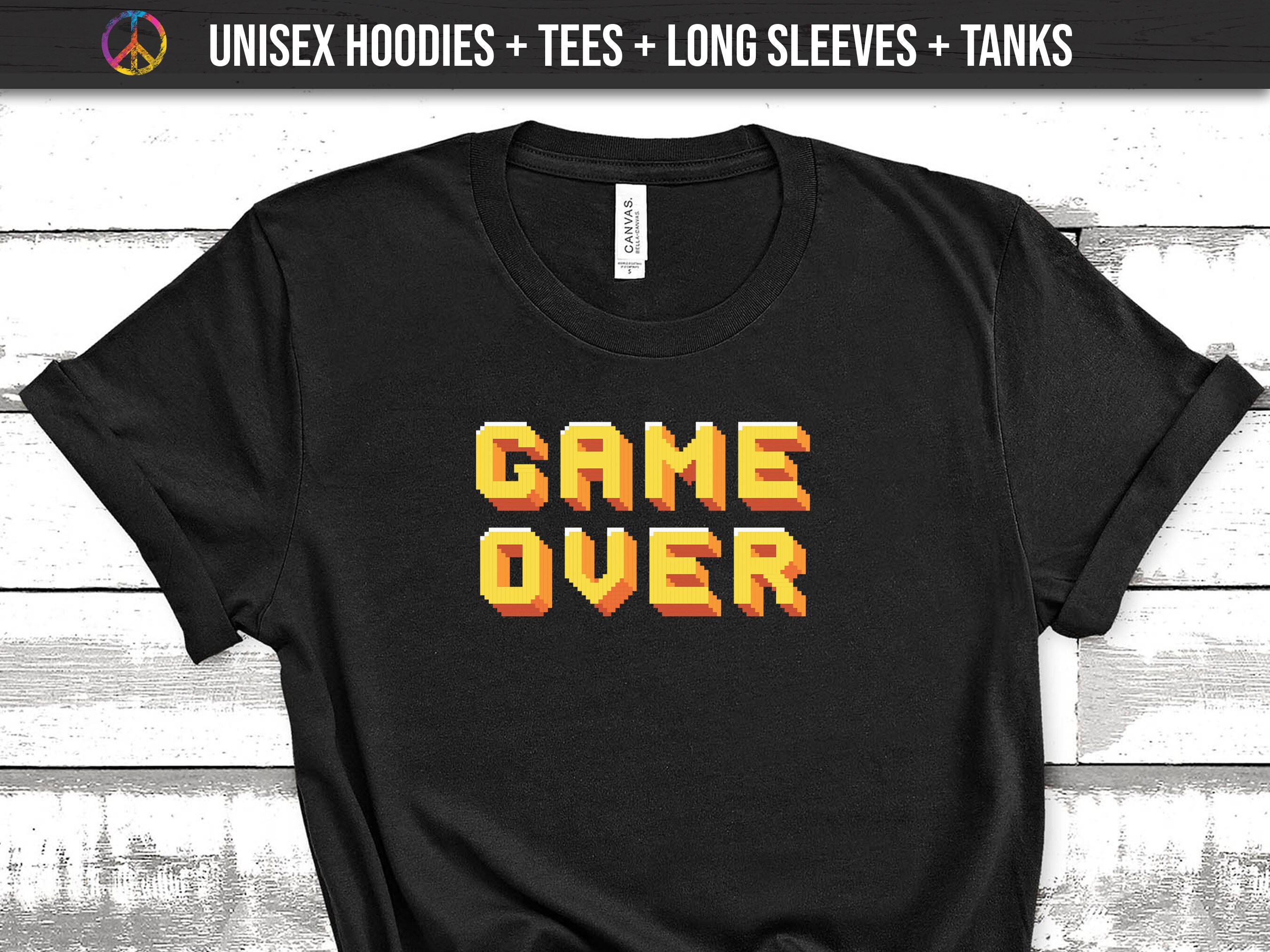 Game Over Shirt Gamer Shirt Retro Gaming Shirt - Etsy UK