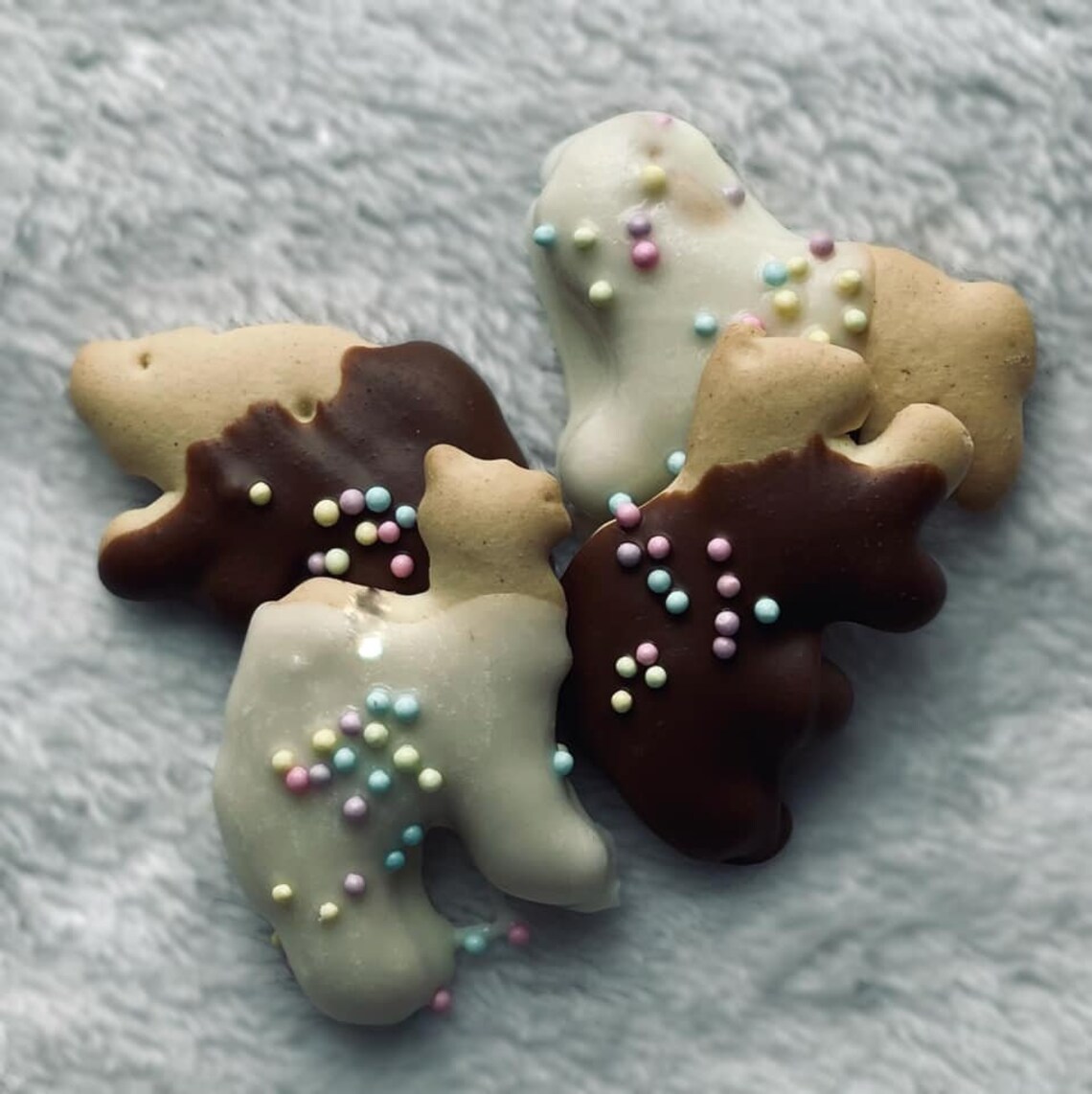 Chocolate Dipped Animal Crackers Kids Treats Cookies Etsy