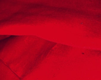 Bright Red Velvet Scrunchie