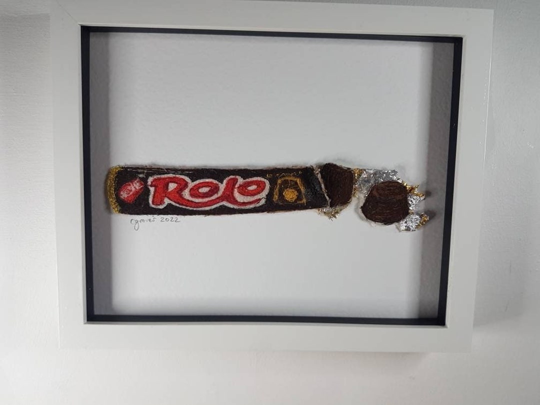 Rolo Tube Chocolate Embroidery Art -mixed Media - Gift of Love - Last ...