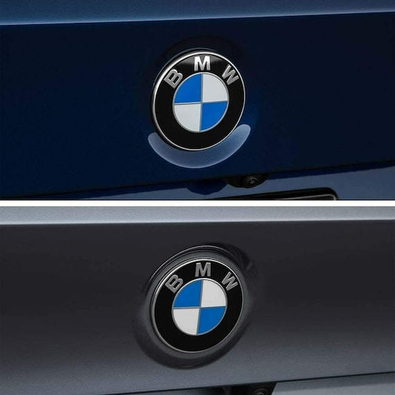 BMW Emblem 74mm Rear Trunk Badge With Grommets
