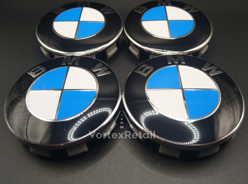 4X BMW Alloy Wheel Centre Hub Caps 68mm Badges E46 E60 E61 E90 E91 E92