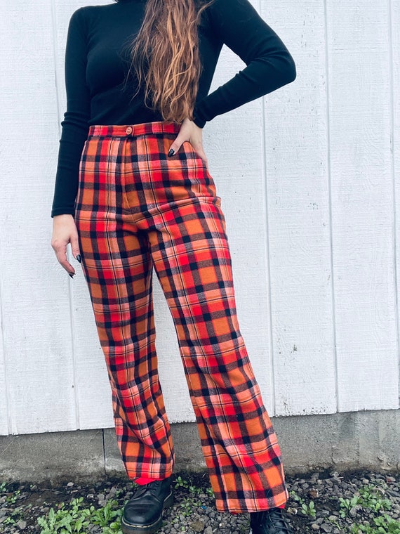 Vintage Pendleton Knockabouts Plaid Wool Pants - image 2