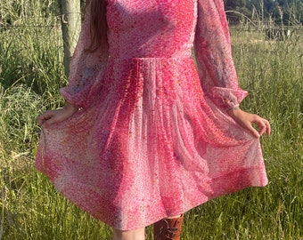 Vintage 60’s Pink Mini Dress