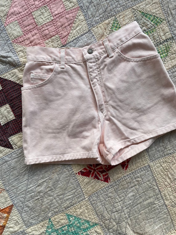 Vintage Pink Denim Shorts - image 5