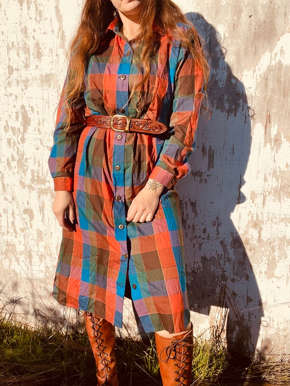 Vintage Checkered Dress