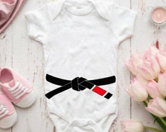 BJJ MMA Jiu Jitsu Belt Onesie bodysuit, Baby Shower Gift, Baby Birthday Gift, Baby Girl, Baby Boy, Unisex Kids Clothing