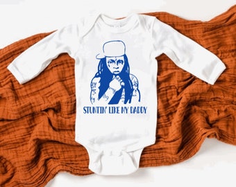 Stuntin' Like My Daddy Hip Hop Rapper Onesie bodysuit, Baby Shower Gift, Baby Birthday Gift, Baby Girl, Baby Boy, Unisex Kids Clothing
