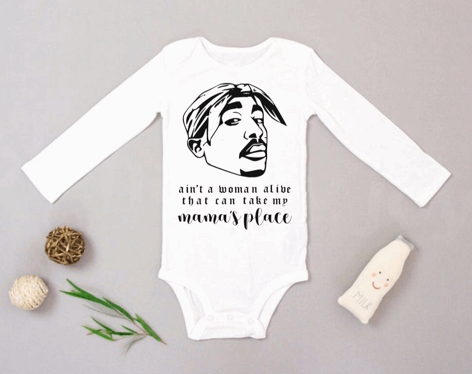 Tupac 2Pac Hip Hop Mommy & Me with a Crown Onesie
