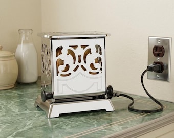 Vintage Art Deco Toaster, CGE Hotpoint Flip Side, Chrome Plated, Model T12