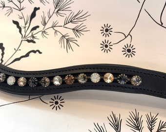 Black Bronze Neutral Leather Browband