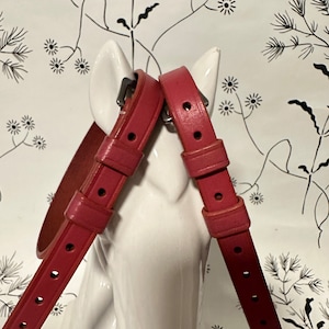 English Leather Spur Straps