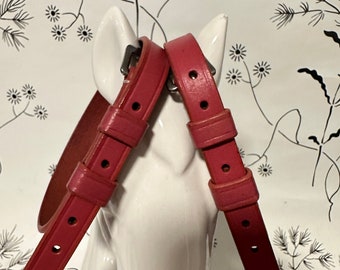 English Leather Spur Straps