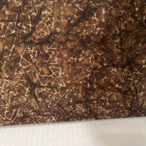 Batik Hazel Brown Bali Majestic Batik. BTY or BTHY. Continuous yardage