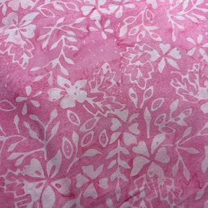 Batik Pink Floral Sprigs Bali Palettes & Berries by Benartex . BTY or BTHY