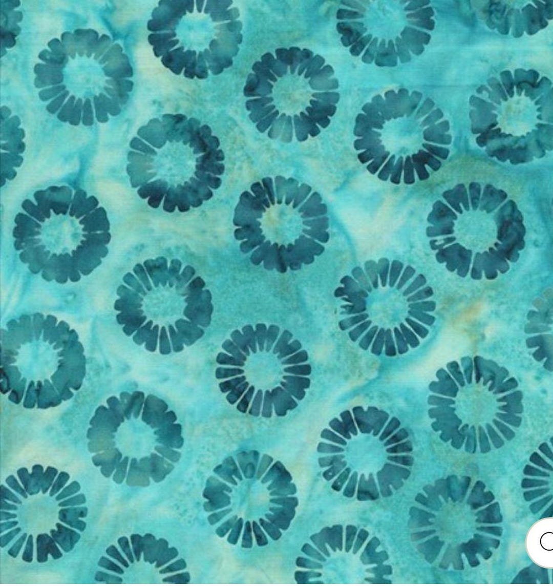 Batik Anthology Petal Wheels Robin Egg 3623QX Lagoon Batiks BTY or BTHY ...