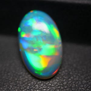 5.10 cts- Stunning Ethiopian Opal,Fire Opal, Rare Opal,Rainbow Fire Opal, Natural Ethiopian Opal | Welo Opal,jewelry making,11x18x5 mm