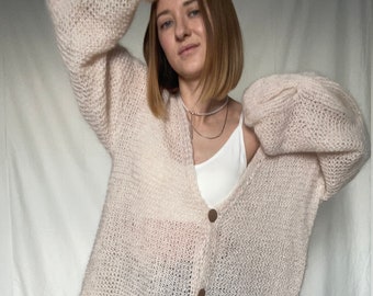 etsy mohair cardigan