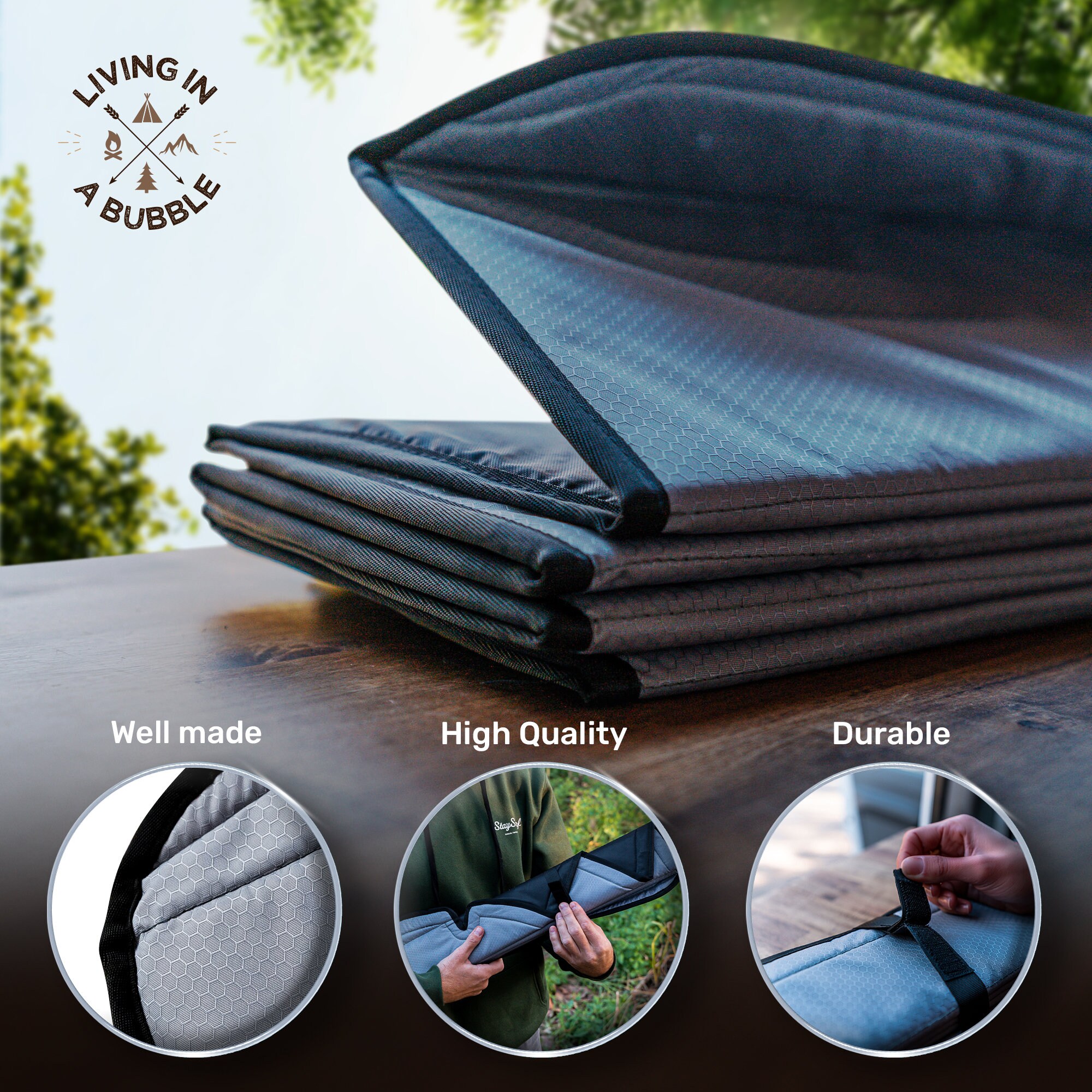 Mercedes Sprinter Insulated Window Cover for Rear Door