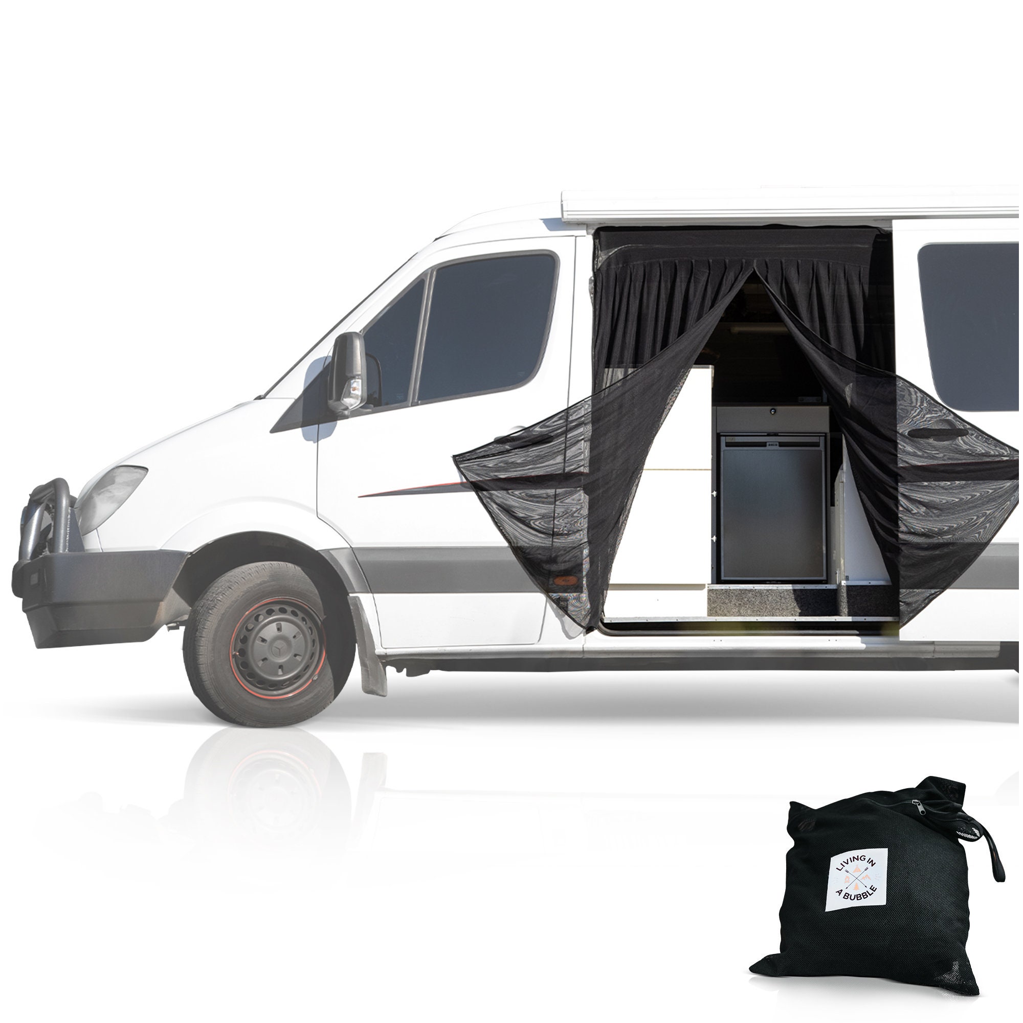 Van Life Essentials - Pantalla para furgonetas Mercedes Sprinter y otras  autocaravanas, toldos de camionetas, mosquitera de malla para puerta  trasera