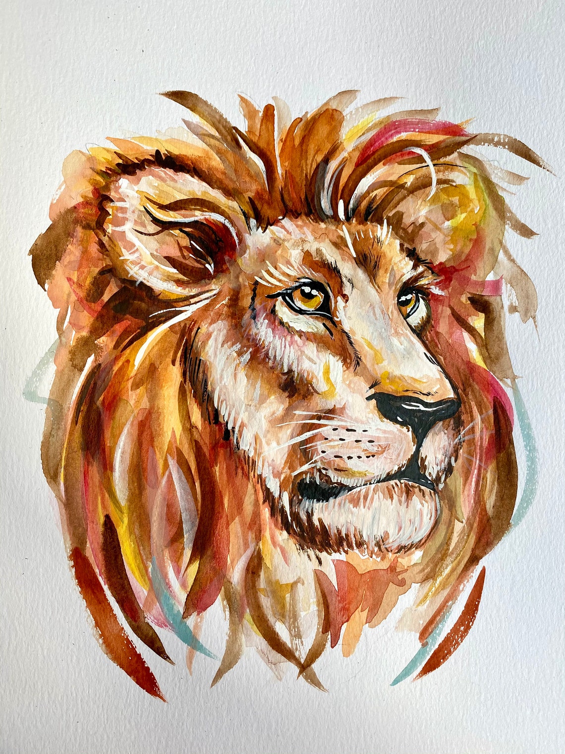 Animal Print aslan the Lion - Etsy