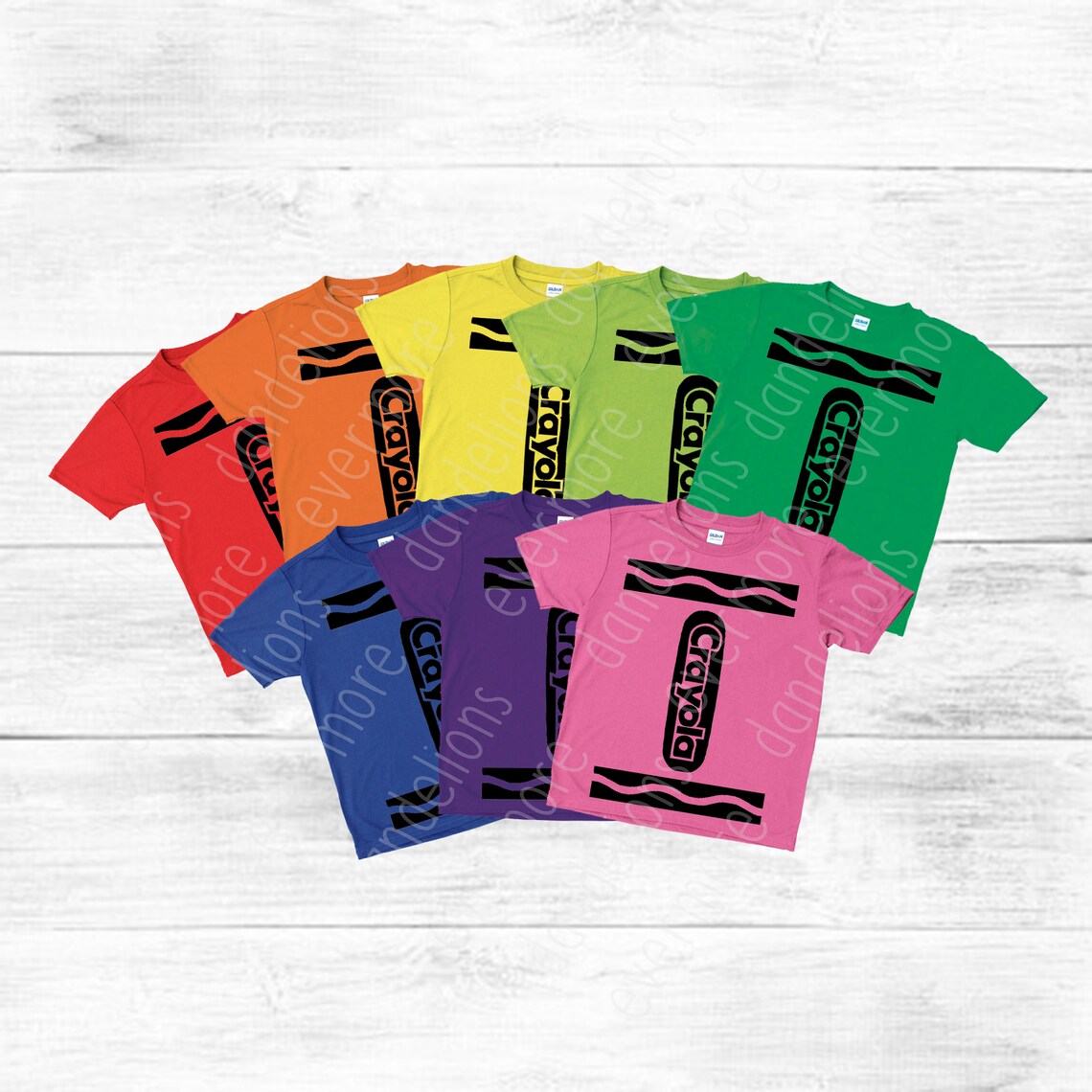 Crayon Tshirts Crayon Themed Shirts Crayola Shirt Colorful Etsy