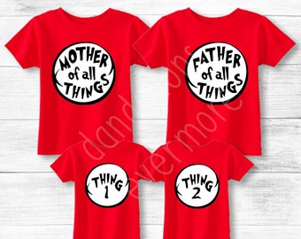 TENKING Women/'s Thing 1 and Thing 2 T-Shirt