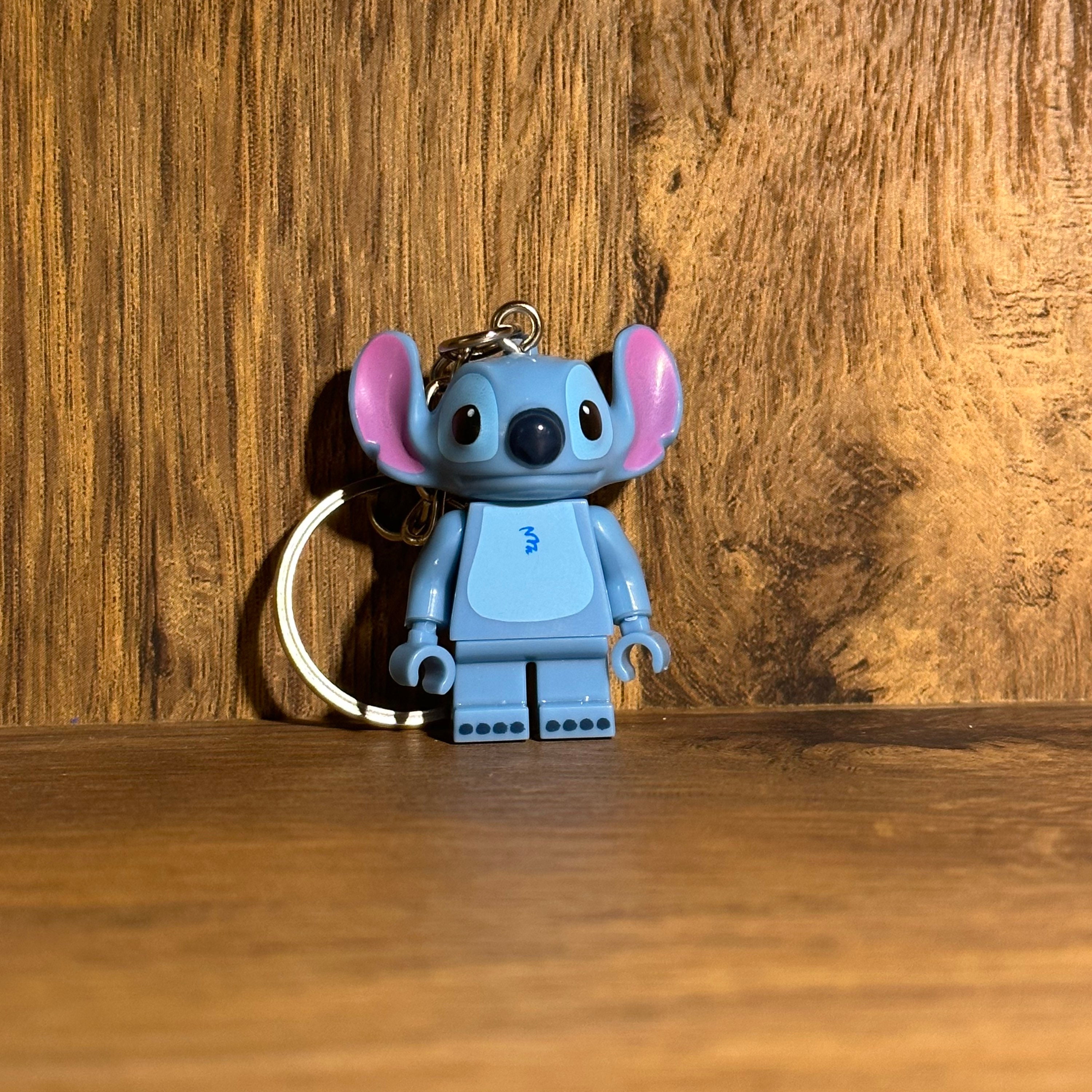 Stitch Minifigure Keychain Keyring Geek Nerd Gift 