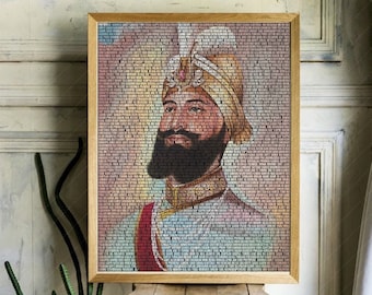 Guru Gobind Singh Ji Art Print – Sikh Prayer Typography (Digital Download)