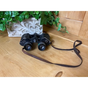 Vintage ASAHI Optical Co. Binoculars | 8 x 30 ASAHI Binoculars | Broken Strap | Adventure | Vintage Camping | Bird Watching | Shelf Decor