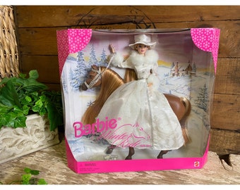 Barbie Doll on Horse Winter Ride Gift Set 1998 Mattel 19850 for sale online 