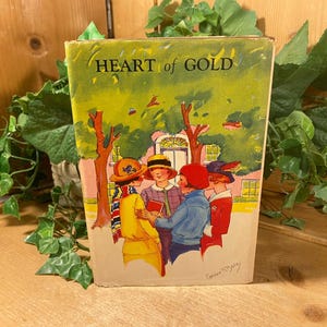 Vintage Book: Heart of Gold | 1930s | Ruth Alberta Brown | Fiction Novel | Hardcover Book | Murder Mystery Novel | Saalfield Publishing