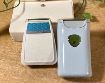 Vintage Norelco Ladybug Womens Electric Shaver In Original Packaging | Vintage Light Blue Electric Razor | Midcentury Modern Bathroom Decor