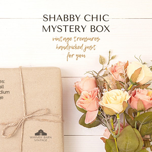 Shabby Chic Mystery Box |Vintage Mystery Box | Antique Mystery Box | Mystery Box | Curated Home Decor Box | Gift Box | Shabby Chic Style