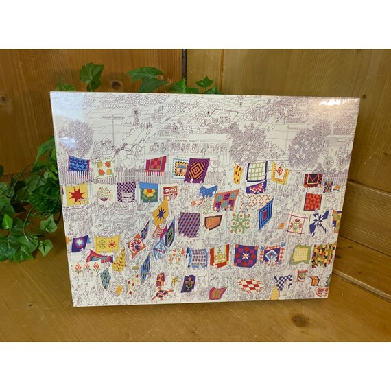 Vintage Country Quilts Puzzle | New In Box | Sealed | Great American Puzzle Co. | 974 | A Day In Lancaster County | 1988 | Cottagecore