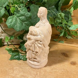 Vintage Statue of the Virgin Mary and Baby Jesus | Madonna | Catholic | Christian Statue | Classic Mother Mary and Infant Jesus Child