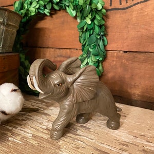 Vintage Elephant Figurine | Ceramic Elephant | Gray Elephant | Artmark Elephant Figure | Vintage Animal Figurine | Elephant Collector