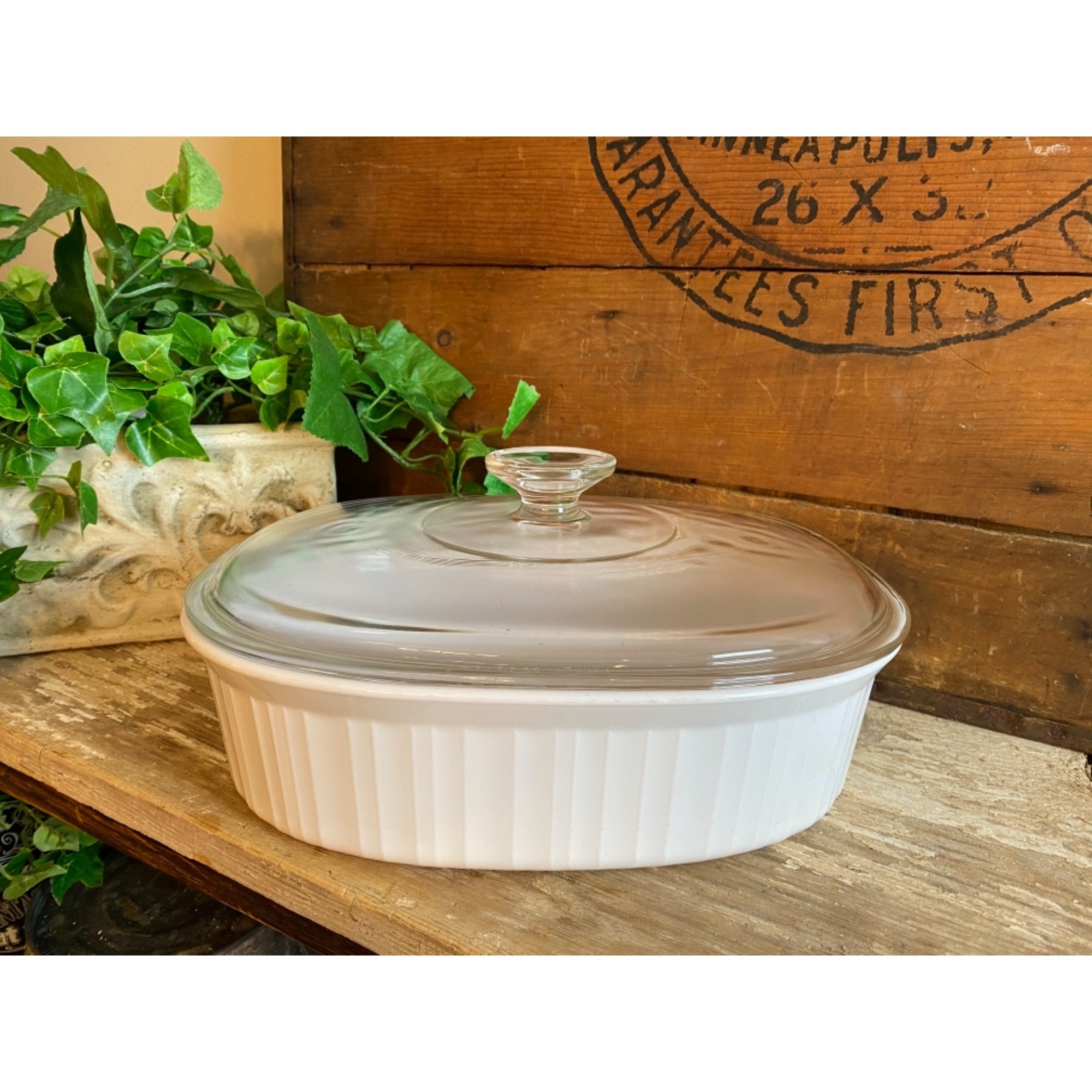Casserole Dish with Lid, Ceramic 2.8 QT Baking Dish for Cooking, Porcelain  9X13