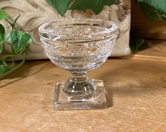 Vintage Waterford Crystal Salt Cellar | Master Salt Cellar | Waterford | Victorian Table Decor | Fine Dining Table Decor | Shabby Chic Decor
