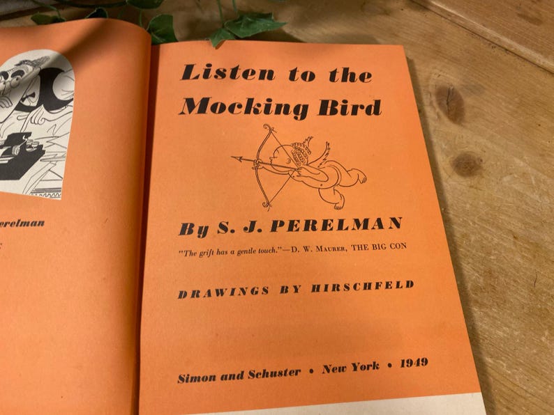 Vintage Book: Listen to the Mockingbird | 1949 | Hardcover Book | S.J ...