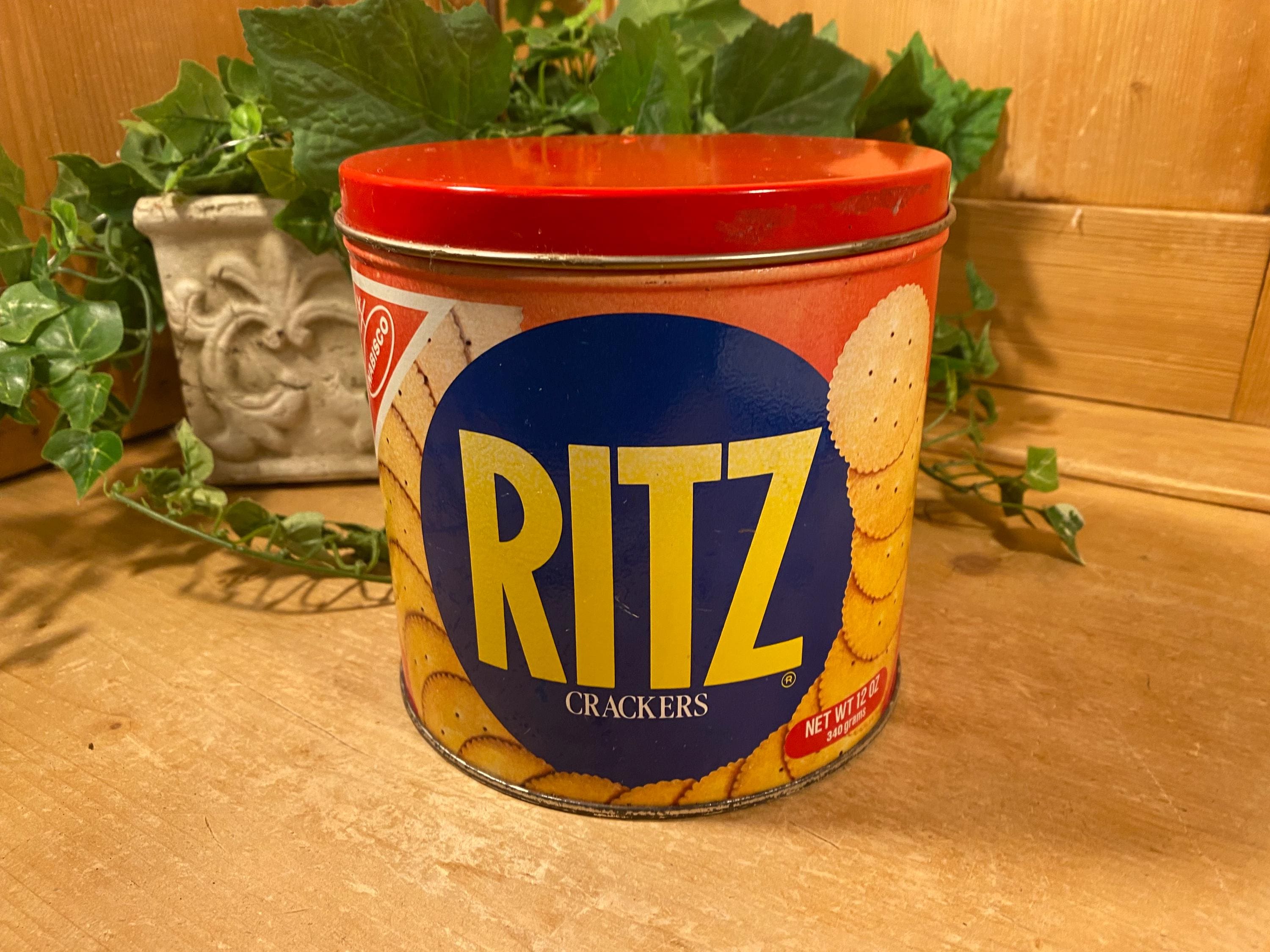 70s Ritz Cracker Tin - Etsy