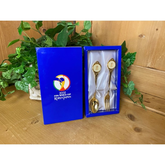 Vintage Fifa Spoon and Fork Set 2002 | Fifa | Soccer Souvenir