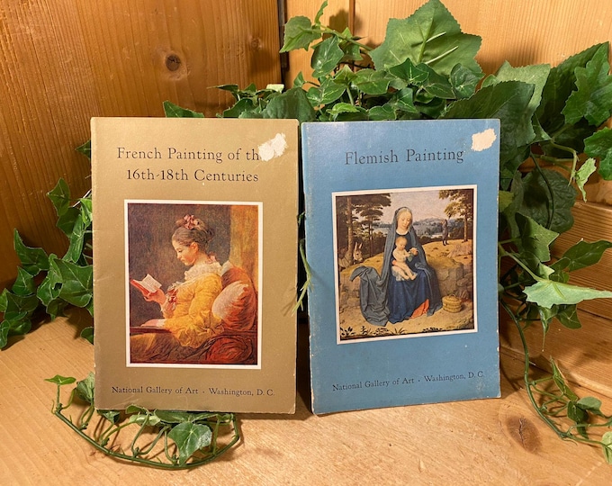 Vintage National Gallery of Art Booklets - Set of 2 | Smithsonian Museum | Flemish Painting | French Paintings of The 16th-18th Centuries