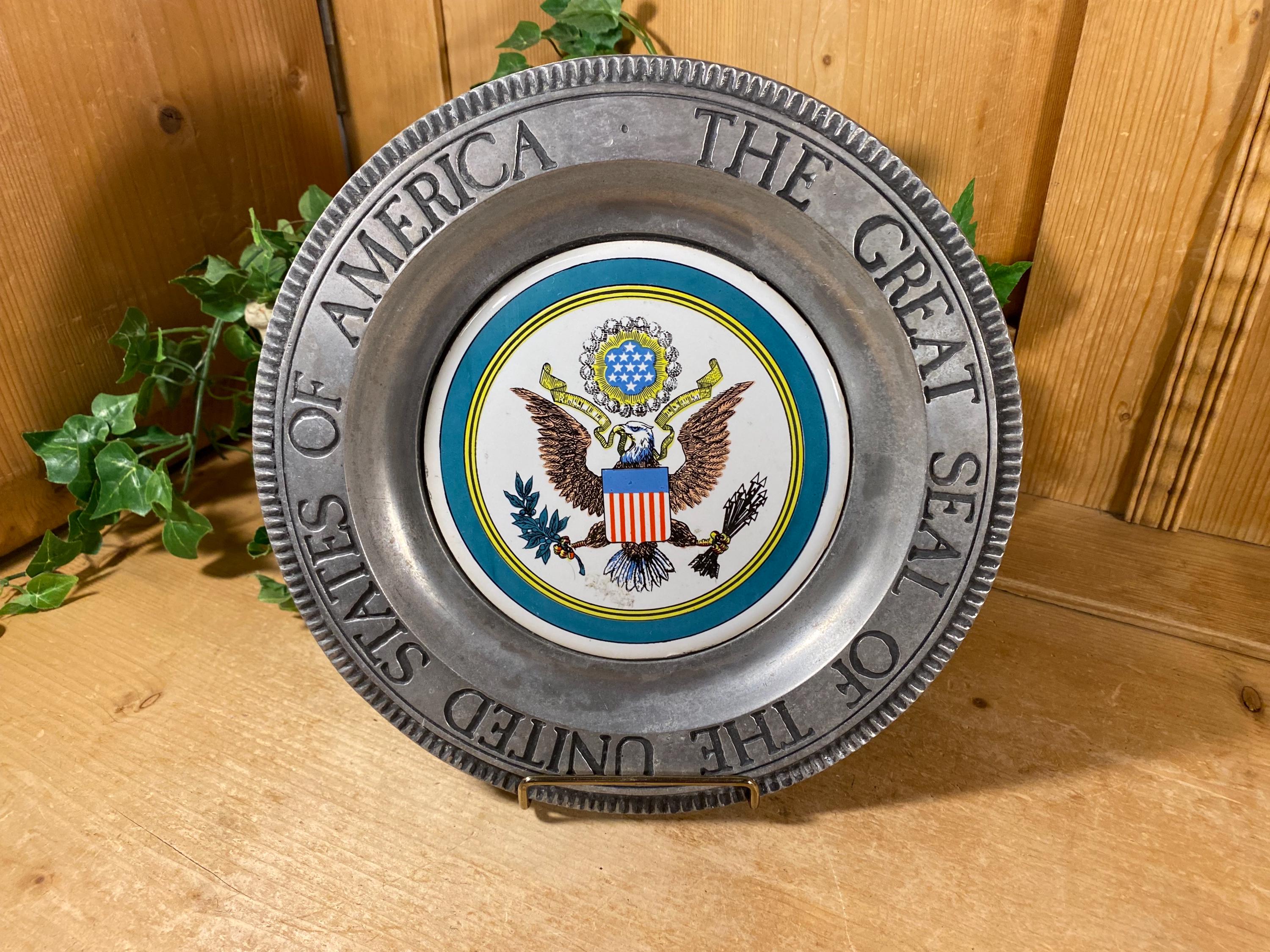 The Great Seal of the United States of America Pewter Plate - Etsy