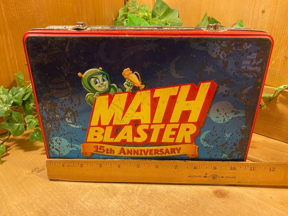 Vintage Math Blaster Metal Lunch Box | 15th Anniversa… - Gem