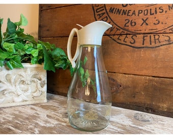 Vintage Log Cabin Bicentennial Commemorative Advertising Syrup Pitcher | Vintage Kitchen Decor | Oddities | Serveware | Syrup Server
