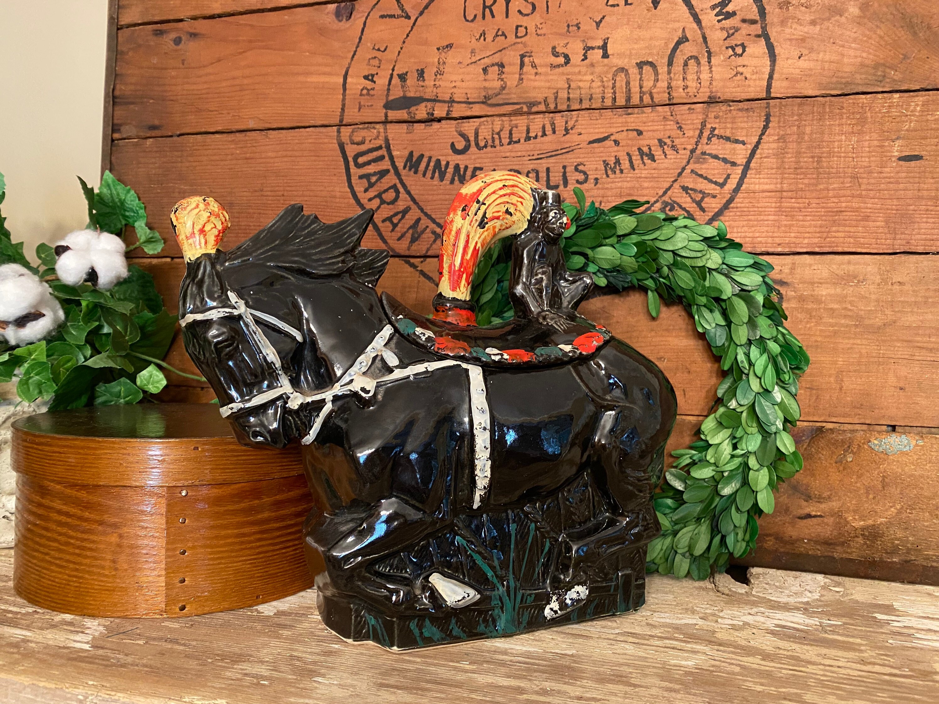Vintage Mccoy Circus Horse Cookie Jar Cheval De Cirque Avec Etsy France