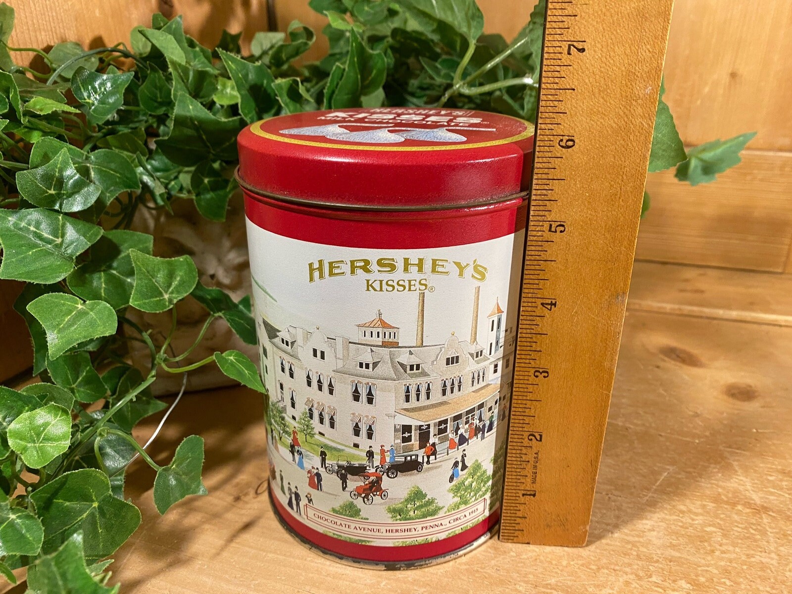 Vintage Hershey's Kisses Tin | Round Hershey's Chocolate Candy Tin