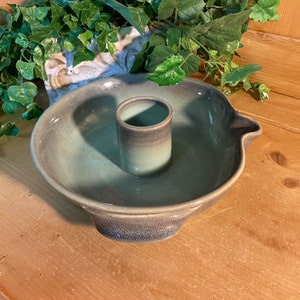 Vintage Art Pottery Chip + Dip Bowl | Brown and Green Glazed Ceramic Serving Bowl | Bohemian Table Decor | Cottagecore | Boho Decor